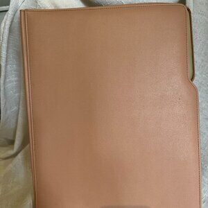 vintage leather folio